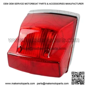 Stop Light / Taillight with Chrome Trim for PIAGGIO VESPA PX 125/150/200 (1998-2008).