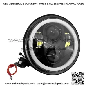 Complete Headlight / Indicator with LED for VESPA PX 150 (Disc Model).