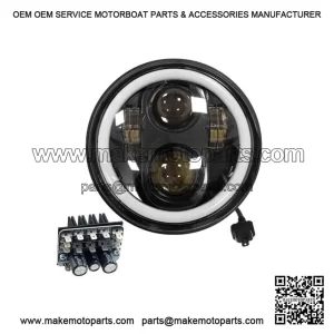 LED Headlight, Vespa PX 125 150 200 / Arcobaleno / Millenium, 7000 Lumens