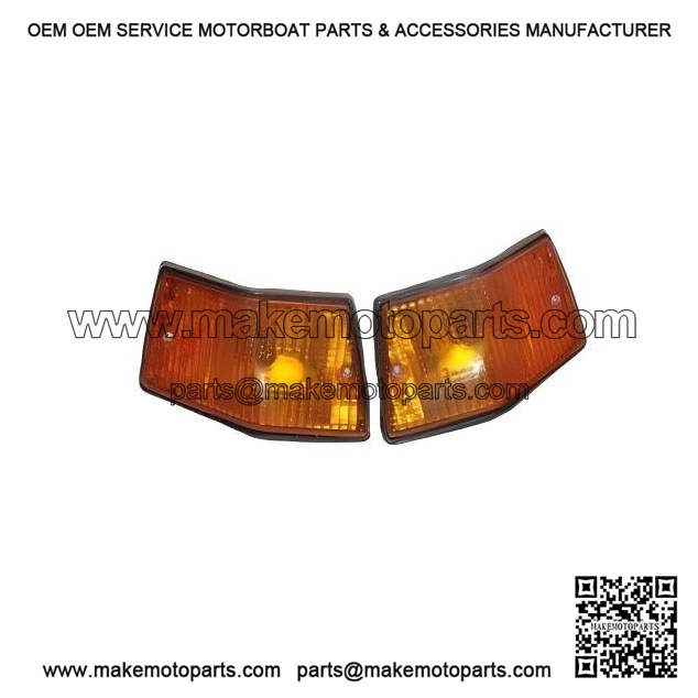 Amber Rear Blinker Indicator Set for Vespa PX, PX 80-200, PE, Lusso, T5, Stella