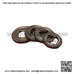 Gear Rack Set (57-42-38-35 Teeth) for VESPA PX125E, PX150E & PX200E (1998-2005).
