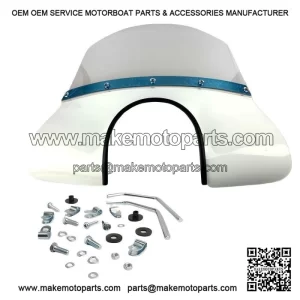 WHITE MOD?STYLE FLYSCREEN ?C For Vespa PX, PE, T5 Classic, LML, Rally, GTR 125?C200