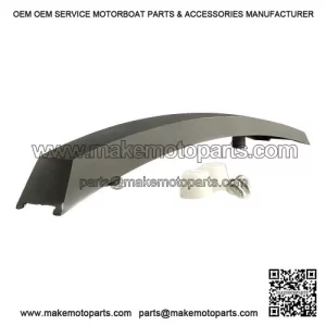 Mudguard Crest (Grey/Black) for Vespa PX80-200, PE, Lusso, PX '98 & MY.