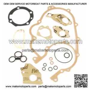 Piaggio Engine Gasket Set with Rubber O-Rings for VESPA PX200E (1998-2005).
