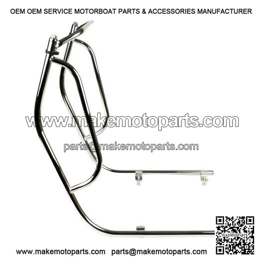 Chrome Legshield Crashbars / Side Floor Protectors for Vespa PX & LML 125/150/200.