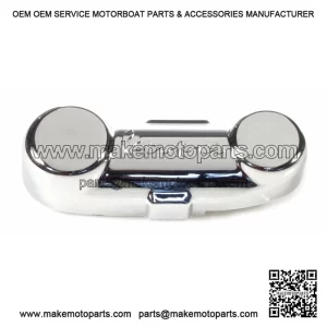 Embossed Chrome Plastic Front Fork Suspension Arm Cover (1984-2016).