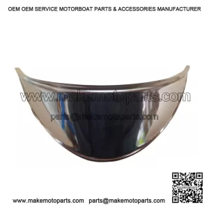 Polished Stainless Steel Headlight Peak / Mirror (155M) for Vespa PX, LML & Rally.