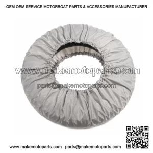 10 Inch Grey Elasticated Nylon Wheel Cover, Vespa PX, RALLY, GS, SS