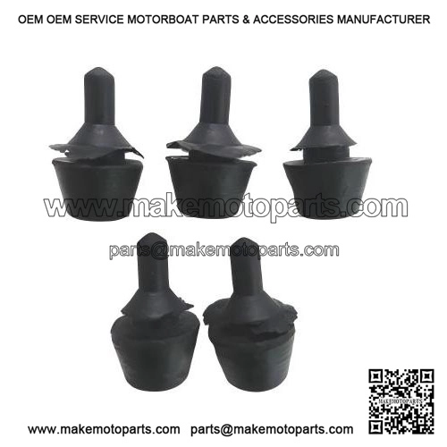 5-Piece Rubber Buffer for Luggage Compartment Lid (12mm) ?C fits Vespa V50, PV, ET3 & PX.