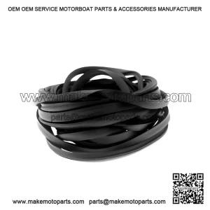 Black Rubber Edge Protection for Piaggio Vespa PX / PE.