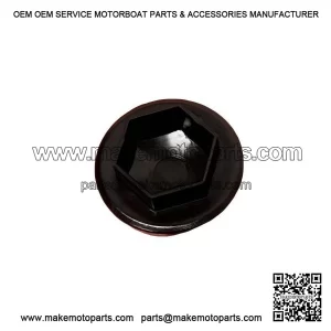 Piaggio Black ABS Plastic Flywheel Nut Cover for VESPA PX, T5 & COSA.