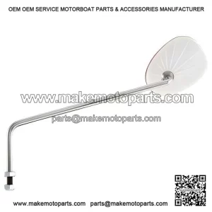 Standard Right RED Mirror for Vespa PX Non-Disc Models & T5 Classic.