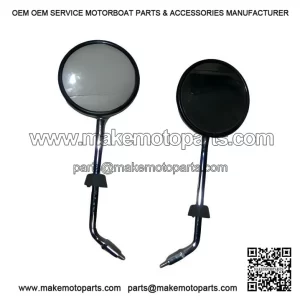 NEW PAIR OF CHROME SIDE MIRRORS ?C For Vespa PX, LML, Star