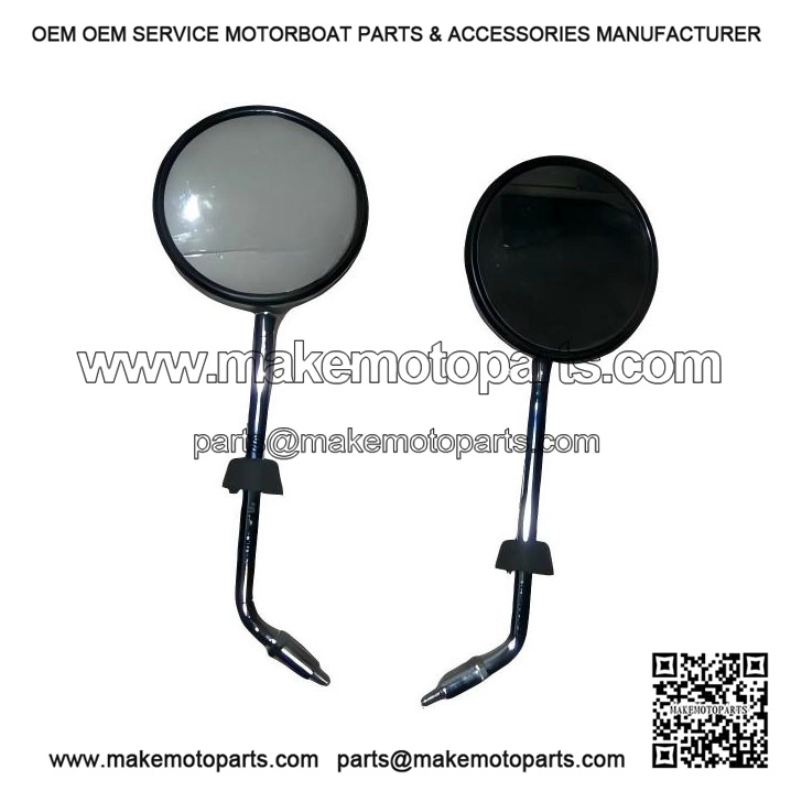 NEW PAIR OF CHROME SIDE MIRRORS ?C For Vespa PX, LML, Star