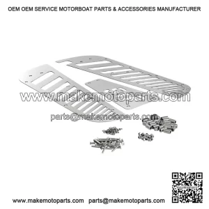BRUSHED STAINLESS STEEL FOOTPLATE ?C For Vespa PX80?200, PE, Lusso, 1998