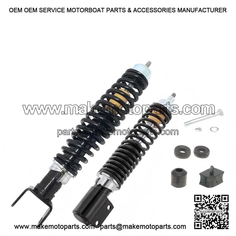 Carbon Sport Black Shock Absorbers (Front & Rear) for Vespa PX 200 Arcobaleno.