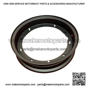 Grade A Black Satin Painted 10-Inch Steel Split Wheel Rims for VESPA PX, PE, PK, T5 & LML.