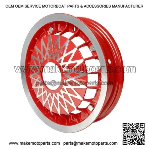 Spoked Split Red Rim (2.10x10) for Vespa PX, T5 & LML.