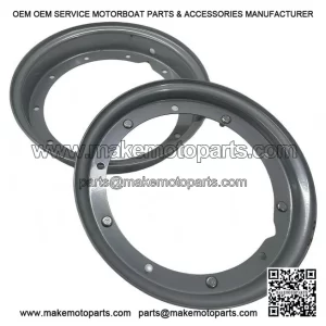 Grey OEM Wheel Rim (3.50x10 ?C 225000009) for Piaggio Vespa 50, PK, ET3, GT, GS & PX.