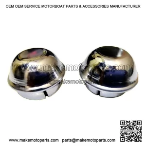 New 10" Chrome Wheel Hub Cap Set (Front & Rear) to fit Vespa PX & LML.