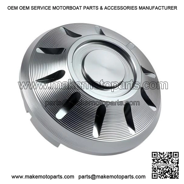 Grey CNC Wheel Nut Cap for Vespa PX (-1984), Rally, Sprint, TS, GT, GTR, GS160 & SS180.