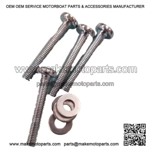 Classic Headset Top Fixing Screw Kit for Vespa PX, LML & T5 ?C Set of 4 Screws with Washers.