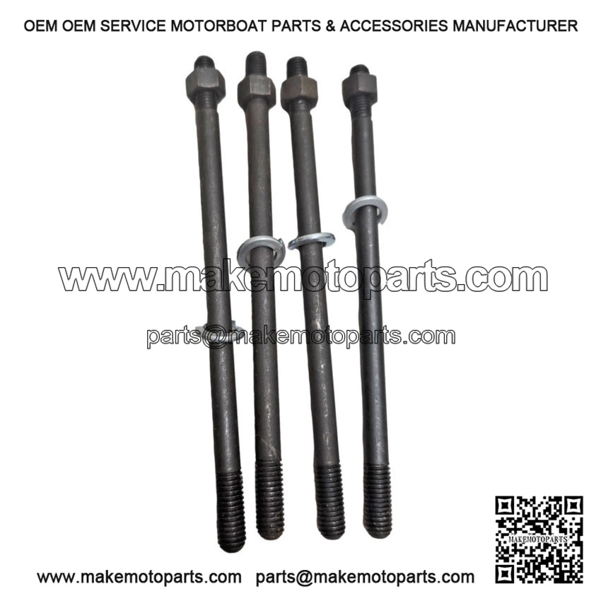 M8 1st Oversize Cylinder Studs & Nuts Kit for Vespa PX 125/150, LML & Smallframe (V50, PV, ET3).