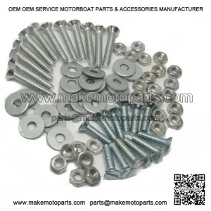 Floor Runner Screw Fixing Kit (Bolts, Nuts & Washers) for Vespa PX & LML Scooters.