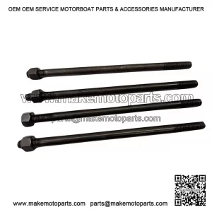 4-Pack Cylinder Barrel Holding Stud Kit (175mm) for Vespa PX200, P200 & Rally 200.