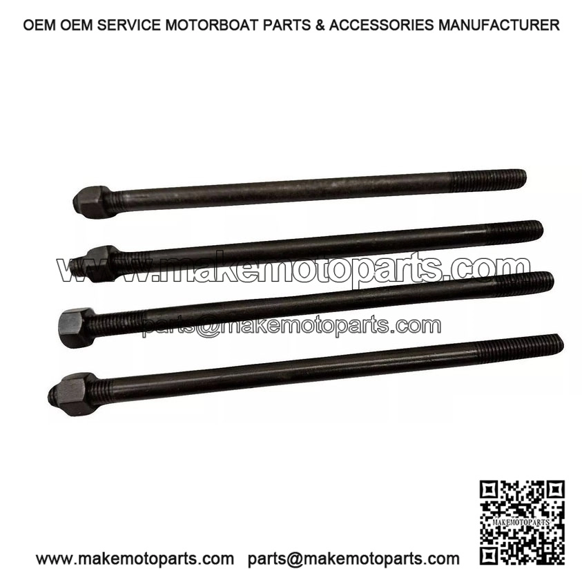 4-Pack Cylinder Barrel Holding Stud Kit (175mm) for Vespa PX200, P200 & Rally 200.