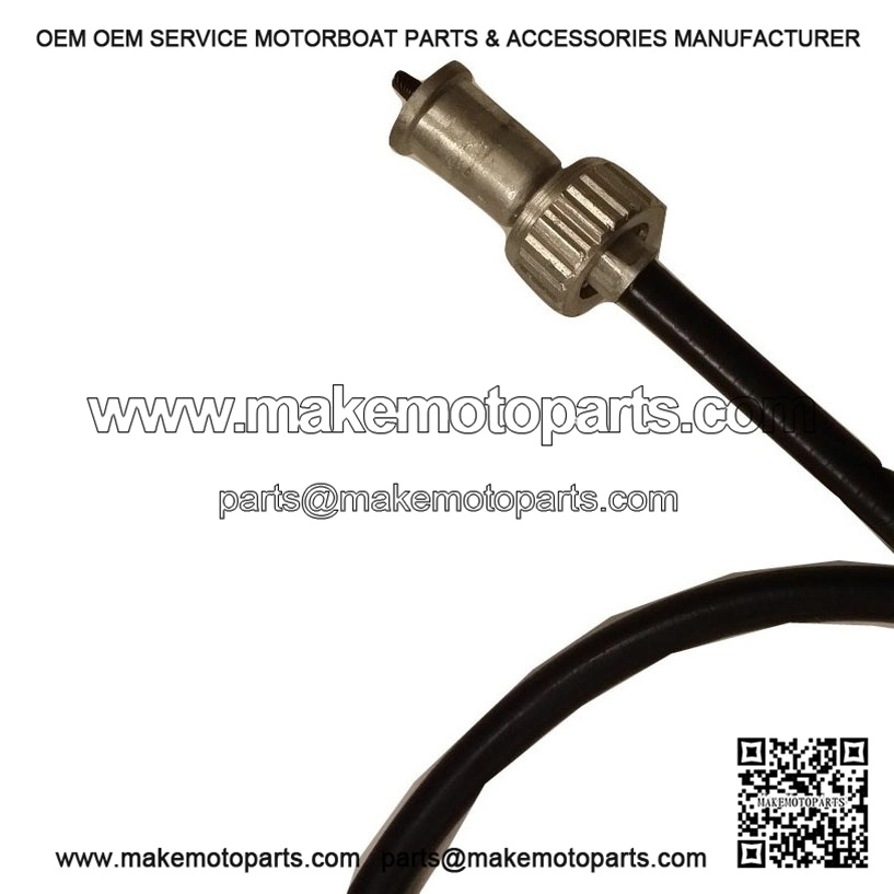 Screw-Type Speedometer Cable (Inner & Outer in Black) for Vespa PX Mk1, P125X & P150X, also fits LML.