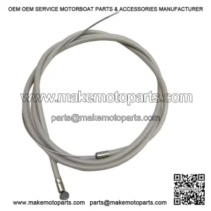 Grey Drum Brake Front Brake Cable (Italian #002498) for Vespa PX.