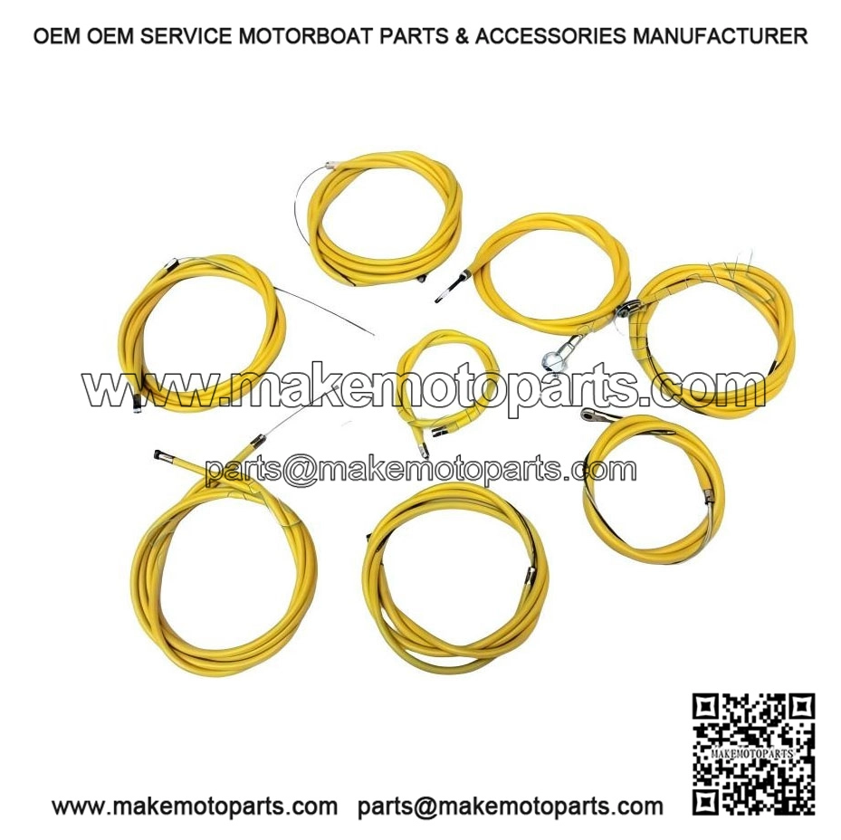 Complete Friction-Free Cable Kit (Non-Disc) for VESPA PX, P, PE, LML, STAR & STELLA.
