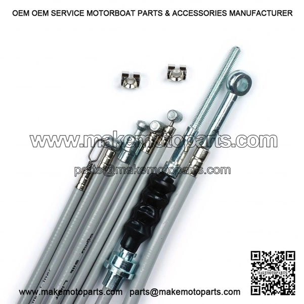 Cable Set with Silk Liner for Vespa PX Lusso (1984-Onwards).