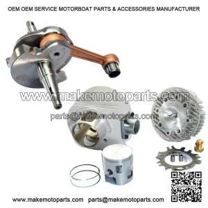 177cc Aluminium Cylinder Kit + Early Engine Shaft for VESPA PX 125.