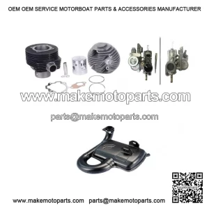 177cc Cylinder Modification Kit ?C includes Carburetor 24 S/Mix + Exhaust for Vespa PX 150.