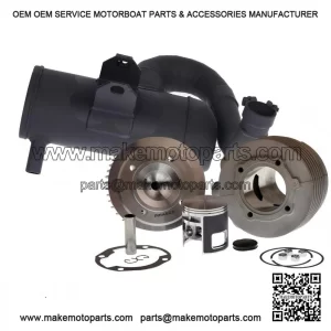 Aluminum Magnycours 177cc Cylinder Kit + Touring Exhaust for Vespa PX 125.