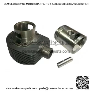 150cc 5?PORT CYLINDER HEAD WITH PISTON ?C For Vespa PX 150, NV, T5, Stella Sport