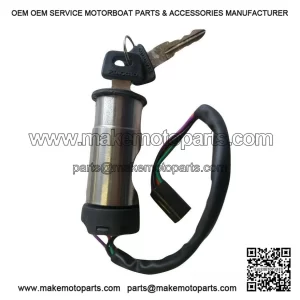 Complete Steering/Ignition Lock Assembly (4-Wire DC) with Key for VESPA PX & LML.