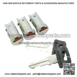 3-Barrel & 2-Key Set (Toolbox, Ignition & Seat) to fit Vespa PX & LML (2T & 4T).