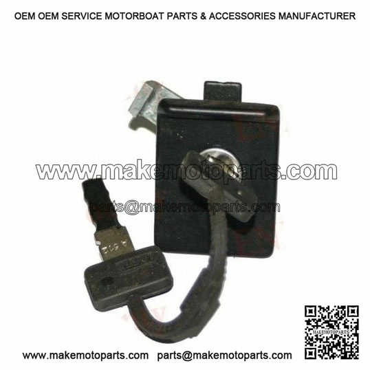Black Colour Glove/Tool Box Lock Replacement with 2 Keys for Vespa PX, PE 150, LML & NV.
