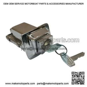 Chrome Plated Seat Lock with 2 Keys ?C Compatible with Vespa PX, PE & LML.