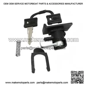 Brand New Black Tool Box Lock for VESPA PX 200, LML, NV & STAR.