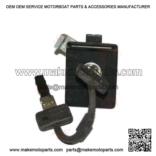 Black Colour Glove / Tool Box Lock Replacement with 2 Keys for Vespa PX, PE 150, LML & NV (AEs).