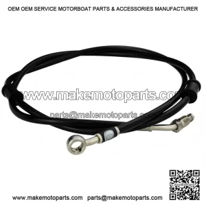 Black Front Brake Hose for Vespa PX & T5.