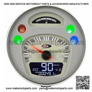 Digital LCD Speedometer with Rev Counter 2.0 for VESPA PX125E, PX150E & PX200E.