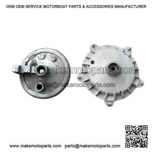 Vintage Piaggio Front Hub & Brake Backplate for Vespa PE/PX, 16mm Axle, PN 174032 / 183433