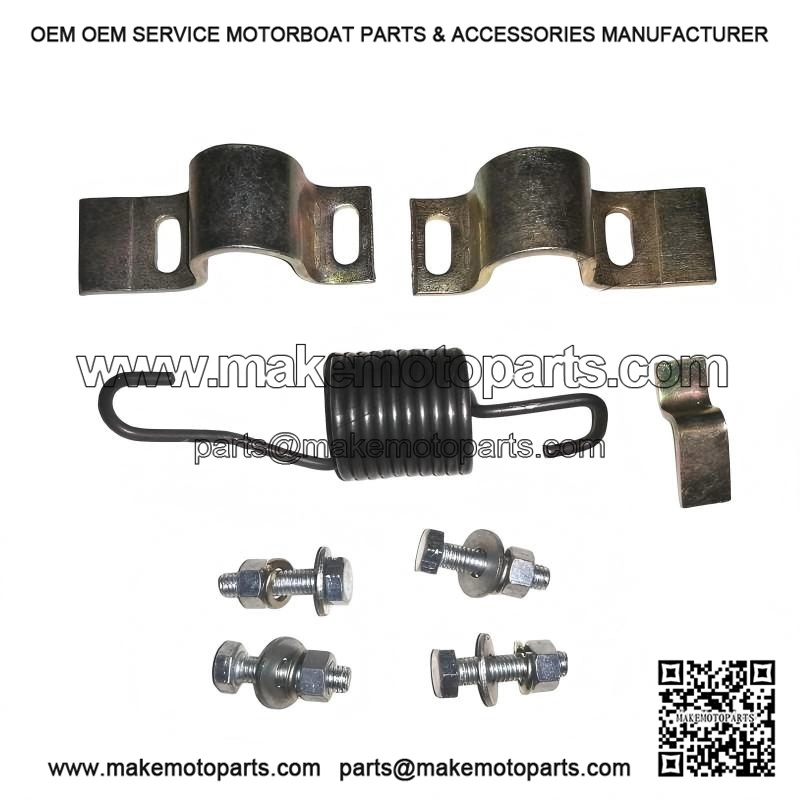 Centre Stand Bracket & Spring Fixing Kit (Italian FA ITALIA) for Vespa PX / T5 & LML.