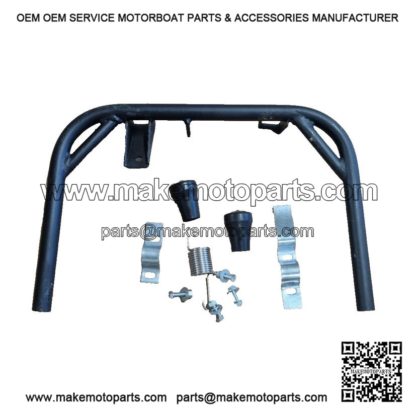 Black Center Stand (10") with Extra Thick Tube ?C Highly Reinforced Kit for VESPA PX & LML.