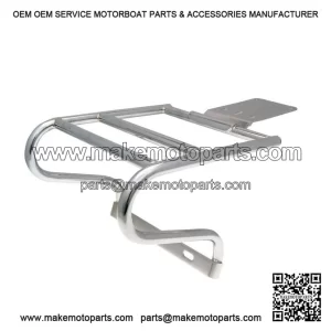 Chrome Rear Luggage Rack / Top Box Carrier for Vespa PX80, PX125, PX150 & PX200.